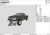 Car Z71 Embroidery File 6 sizes