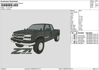Car Z71 Embroidery File 6 sizes