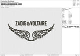 ZADIG VOLTAIRE Embroidery File 4 sizes