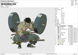 ZORRO GYM Embroidery File 6 sizes
