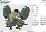 ZORRO GYM Embroidery File 6 sizes