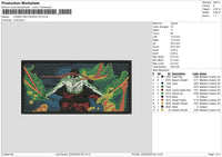 Zoro Rectangle V5 Embroidery File 6 sizes