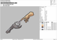 Zoro Hands Monster Embroidery File