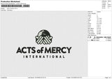 Acts of mercy Embroidery File 6 size