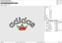 Adidas Mc Queen Embroidery File 6 size