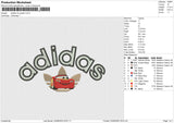 Adidas Mc Queen Embroidery File 6 size