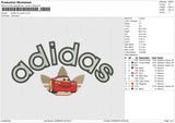 Adidas Mc Queen Embroidery File 6 size