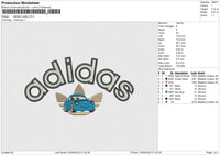 Adidas x Sally Embroidery File 6 size