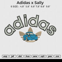 Adidas x Sally Embroidery File 6 size