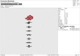 Akatsuki Symbol Embroidery File 6 size