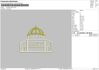 Mosque Embroidery File 6 sizes