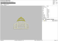 Mosque Embroidery File 6 sizes