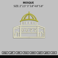 Mosque Embroidery File 6 sizes