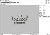 Angel222 Embroidery File 6 sizes