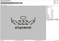 Angel222 Embroidery File 6 sizes