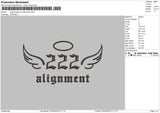 Angel222 Embroidery File 6 sizes