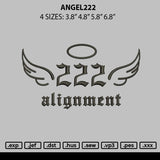 Angel222 Embroidery File 6 sizes