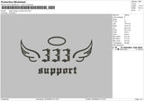 Angel333 Embroidery File 6 sizes