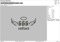 Angel666 Embroidery File 6 sizes