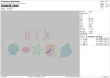 Annietext Embroidery File 6 sizes