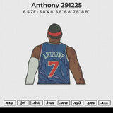 Anthony 291225 Embroidery File 6 size