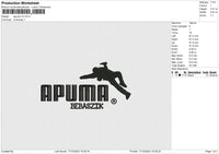 Apuma v2 Embroidery File 6 size