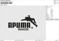 Apuma v2 Embroidery File 6 size