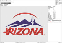 Arizona Embroidery File 6 size