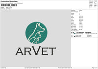 Arvet Embroidery File 6 size