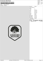 Motorstext Embroidery File 6 sizes