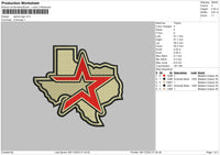 Astros V2 Embroidery File 6 sizes