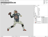 Baseball player 12 Embroidery File 6 size