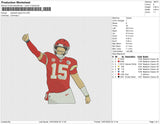 Baseball player15 Embroidery File 6 size