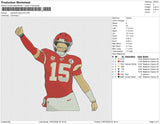 Baseball player15 Embroidery File 6 size