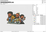 Basketball Player 301224 Embroidery File 6 size