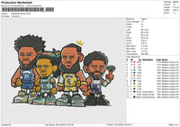 Basketball Player 301224 Embroidery File 6 size