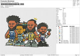 Basketball Player 301224 Embroidery File 6 size