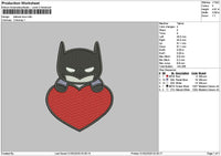 Batmanlove Embroidery File 6 sizes