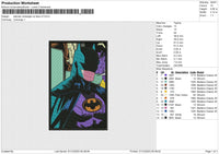 Batman Rectangle No Face v3 Embroidery File 6 size