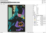 Batman Rectangle No Face v3 Embroidery File 6 size