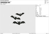 Halloween Pooh v2 and Bat Hand Embroidery File 6 size