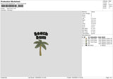 Beachtext Embroidery File 6 sizes