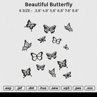 Beautiful Butterfly Embroidery