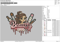 Beauty0704 Embroidery File 6 sizes