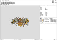 Bee 2210 Embroidery File 6 sizes