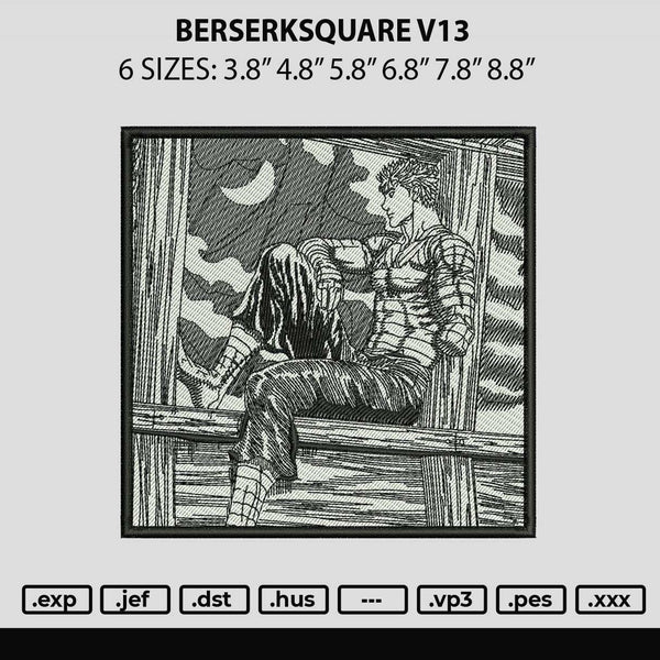 Berserksquare V13 Embroidery File 6 sizes