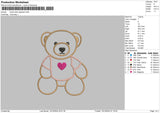 Bear 1910 App Embroidery File 6 sizes