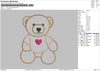 Bear 1910 App Embroidery File 6 sizes