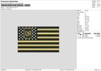 Black america v2 Embroidery File 6 size