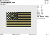 Black america v2 Embroidery File 6 size